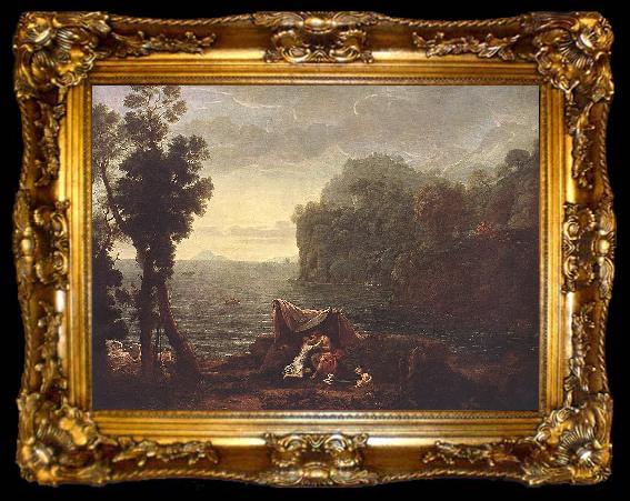 framed  Claude Lorrain Landscape with Acis and Galathe, ta009-2